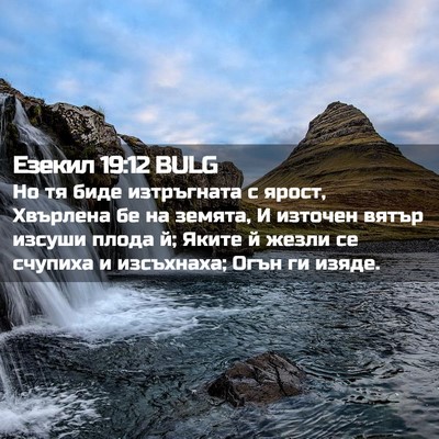 Picture 02 - Езекил 19:12 BULG - Но тя биде изтръгната с - Bible Verse Picture