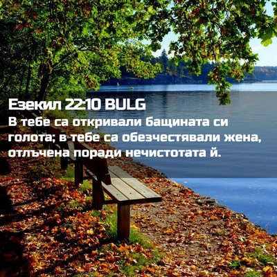 Picture 02 - Езекил 22:10 BULG - В тебе са откривали - Bible Verse Picture