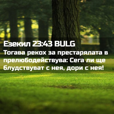 Picture 02 - Езекил 23:43 BULG - Тогава рекох за - Bible Verse Picture