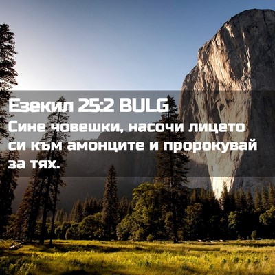 Picture 02 - Езекил 25:2 BULG - Сине човешки, насочи - Bible Verse Picture
