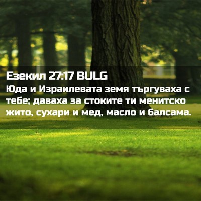 Picture 02 - Езекил 27:17 BULG - Юда и Израилевата земя - Bible Verse Picture