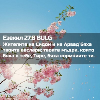 Picture 02 - Езекил 27:8 BULG - Жителите на Сидон и на - Bible Verse Picture