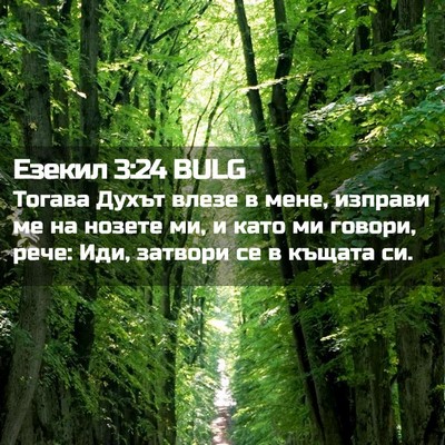 Picture 02 - Езекил 3:24 BULG - Тогава Духът влезе в мене, - Bible Verse Picture