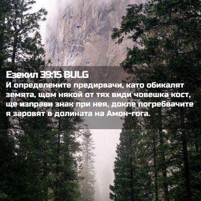 Picture 02 - Езекил 39:15 BULG - И определените предирвачи, - Bible Verse Picture