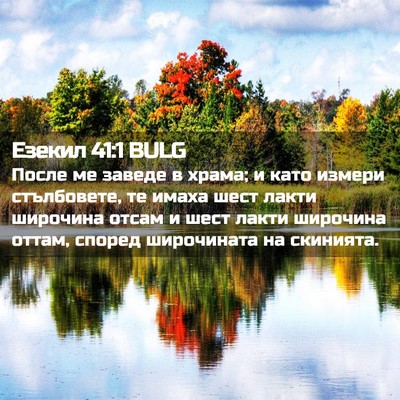 Picture 02 - Езекил 41:1 BULG - После ме заведе в храма; и - Bible Verse Picture