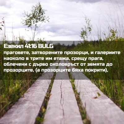 Picture 02 - Езекил 41:16 BULG - праговете, затворените - Bible Verse Picture