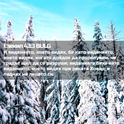 Picture 02 - Езекил 43:3 BULG - И видението, което видях, - Bible Verse Picture