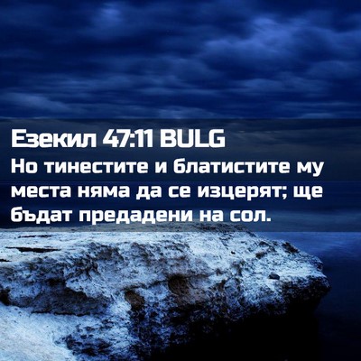 Picture 02 - Езекил 47:11 BULG - Но тинестите и блатистите - Bible Verse Picture