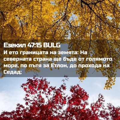Picture 02 - Езекил 47:15 BULG - И ето границата на земята: - Bible Verse Picture