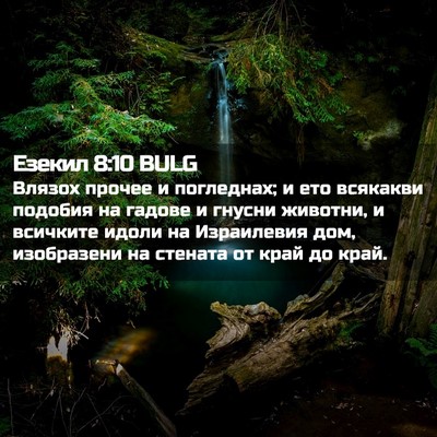 Picture 02 - Езекил 8:10 BULG - Влязох прочее и погледнах; - Bible Verse Picture
