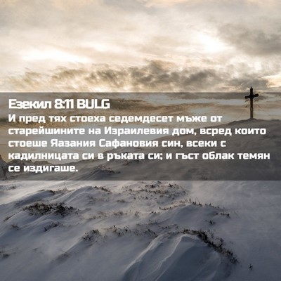 Picture 02 - Езекил 8:11 BULG - И пред тях стоеха - Bible Verse Picture