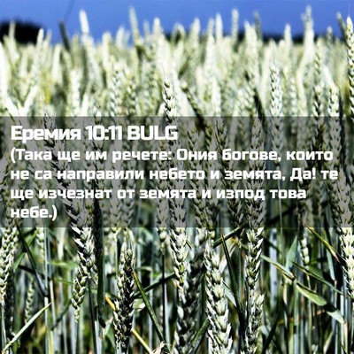 Picture 02 - Еремия 10:11 BULG - (Така ще им речете: Ония - Bible Verse Picture