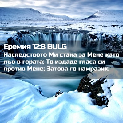 Picture 02 - Еремия 12:8 BULG - Наследството Ми стана за - Bible Verse Picture