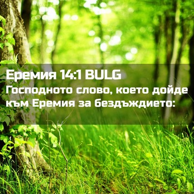 Picture 02 - Еремия 14:1 BULG - Господното слово, което - Bible Verse Picture