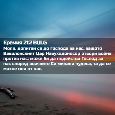 Picture 02 - Еремия 21:2 BULG - Моля, допитай се до Господа - Bible Verse Picture