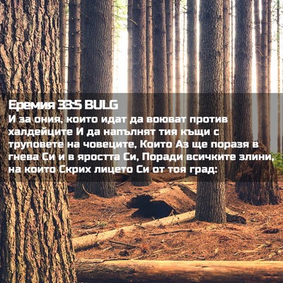 Picture 02 - Еремия 33:5 BULG - И за ония, които идат да - Bible Verse Picture