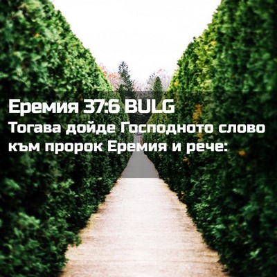 Picture 02 - Еремия 37:6 BULG - Тогава дойде Господното - Bible Verse Picture