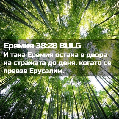 Picture 02 - Еремия 38:28 BULG - И така Еремия остана в - Bible Verse Picture