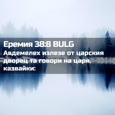 Picture 02 - Еремия 38:8 BULG - Авдемелех излезе от - Bible Verse Picture