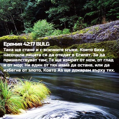 Picture 02 - Еремия 42:17 BULG - Така ще стане и с всичките - Bible Verse Picture
