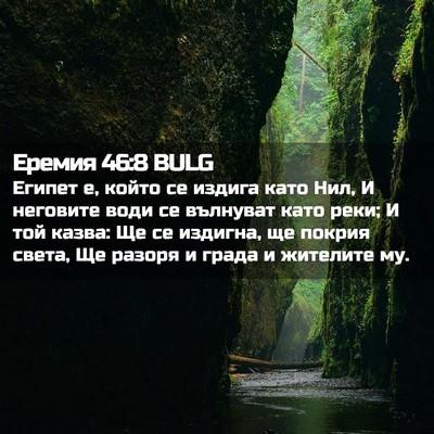 Picture 02 - Еремия 46:8 BULG - Египет е, който се издига - Bible Verse Picture