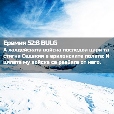 Picture 02 - Еремия 52:8 BULG - А халдейската войска - Bible Verse Picture