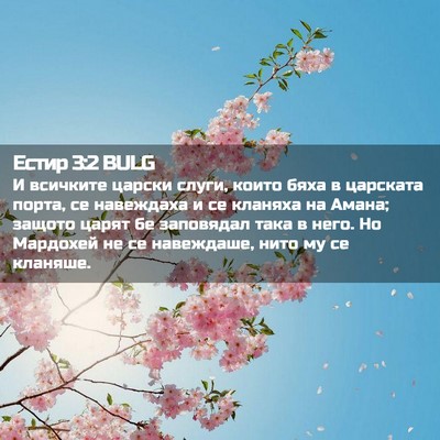Picture 02 - Естир 3:2 BULG - И всичките царски слуги, - Bible Verse Picture
