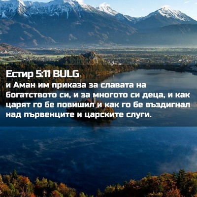 Picture 02 - Естир 5:11 BULG - и Аман им приказа за - Bible Verse Picture