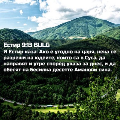 Picture 02 - Естир 9:13 BULG - И Естир каза: Ако е угодно - Bible Verse Picture