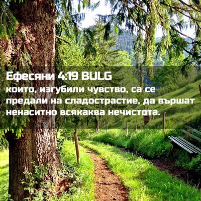 Picture 02 - Ефесяни 4:19 BULG - които, изгубили чувство, са - Bible Verse Picture