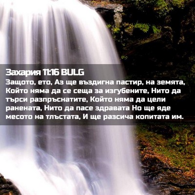 Picture 02 - Захария 11:16 BULG - Защото, ето, Аз ще въздигна - Bible Verse Picture