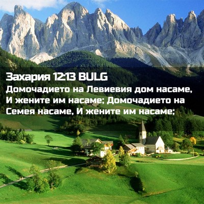 Picture 02 - Захария 12:13 BULG - Домочадието на Левиевия - Bible Verse Picture