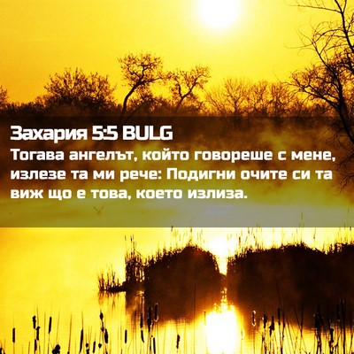 Picture 02 - Захария 5:5 BULG - Тогава ангелът, който - Bible Verse Picture