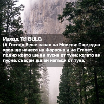 Picture 02 - Изход 11:1 BULG - (А Господ беше казал на - Bible Verse Picture