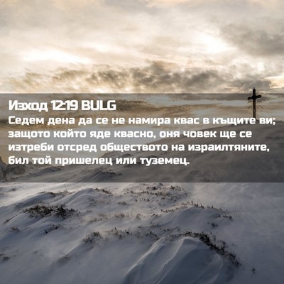 Picture 02 - Изход 12:19 BULG - Седем дена да се не намира - Bible Verse Picture