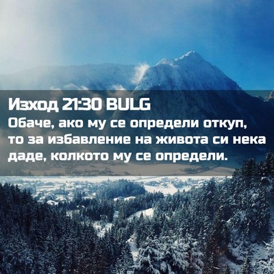Picture 02 - Изход 21:30 BULG - Обаче, ако му се определи - Bible Verse Picture