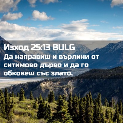 Picture 02 - Изход 25:13 BULG - Да направиш и върлини от - Bible Verse Picture