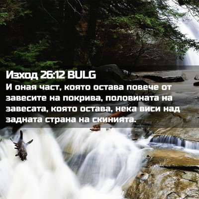Picture 02 - Изход 26:12 BULG - И оная част, която остава - Bible Verse Picture