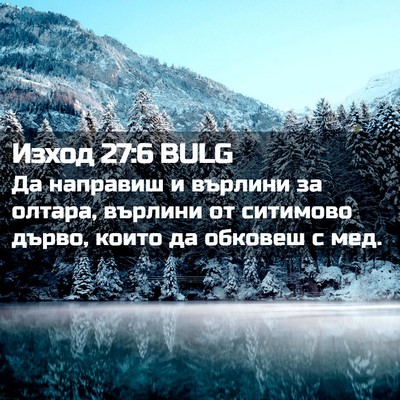Picture 02 - Изход 27:6 BULG - Да направиш и върлини за - Bible Verse Picture