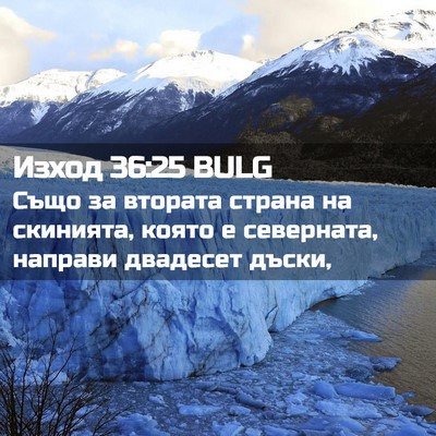 Picture 02 - Изход 36:25 BULG - Също за втората страна на - Bible Verse Picture