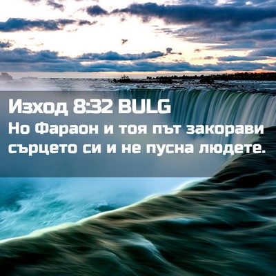 Picture 02 - Изход 8:32 BULG - Но Фараон и тоя път - Bible Verse Picture