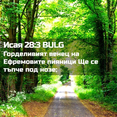 Picture 02 - Исая 28:3 BULG - Горделивият венец на - Bible Verse Picture