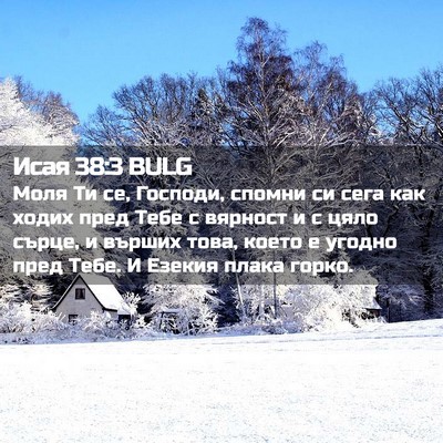 Picture 02 - Исая 38:3 BULG - Моля Ти се, Господи, спомни - Bible Verse Picture