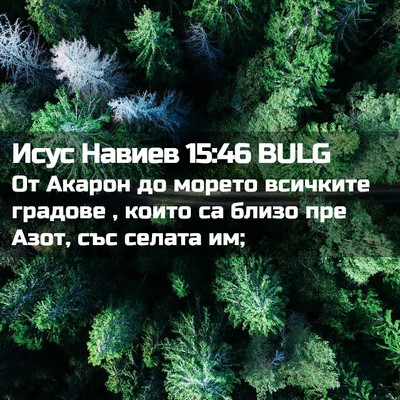 Picture 02 - Исус Навиев 15:46 BULG - От Акарон до морето - Bible Verse Picture