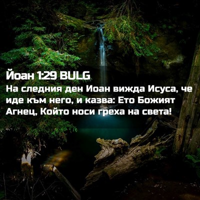 Picture 02 - Йоан 1:29 BULG - На следния ден Иоан вижда - Bible Verse Picture