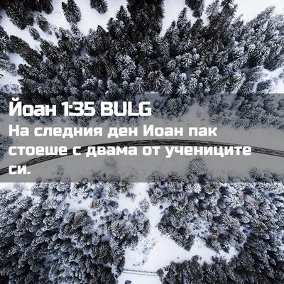 Picture 02 - Йоан 1:35 BULG - На следния ден Иоан пак - Bible Verse Picture
