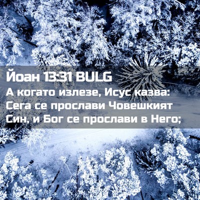 Picture 02 - Йоан 13:31 BULG - А когато излезе, Исус - Bible Verse Picture