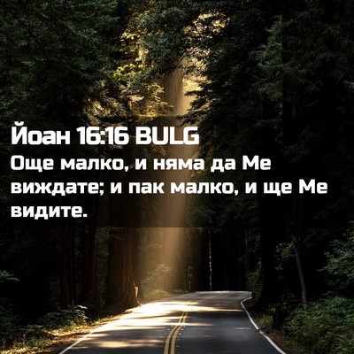 Picture 02 - Йоан 16:16 BULG - Още малко, и няма да Ме - Bible Verse Picture