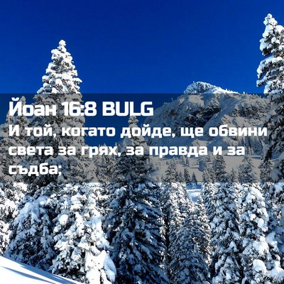Picture 02 - Йоан 16:8 BULG - И той, когато дойде, ще - Bible Verse Picture