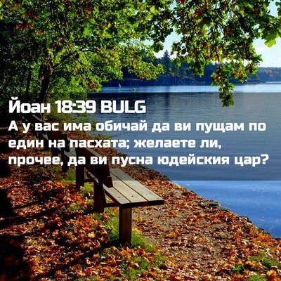 Picture 02 - Йоан 18:39 BULG - А у вас има обичай да ви - Bible Verse Picture